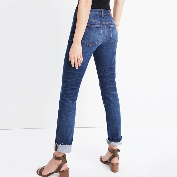 Madewell The Slim Boyjean Raw Hem Edition Creston Wash - Size 25 - Picture 2 of 9